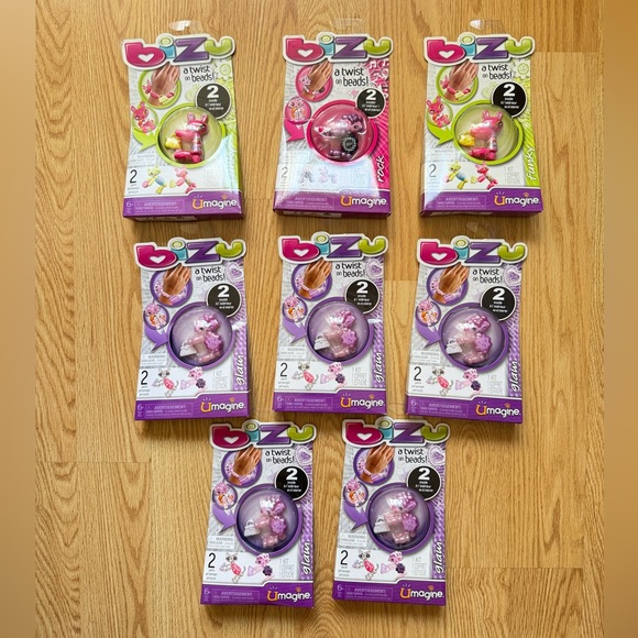 NEW Bizu Bead Activity Packs Lot – 8 Packs Total (1 Rock, 2 Funky, 5 Glam) - Picture 1 of 6